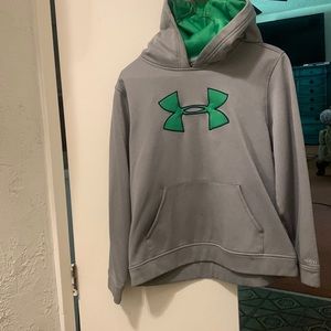 Gray Under Armour Storm Youth Hoodie